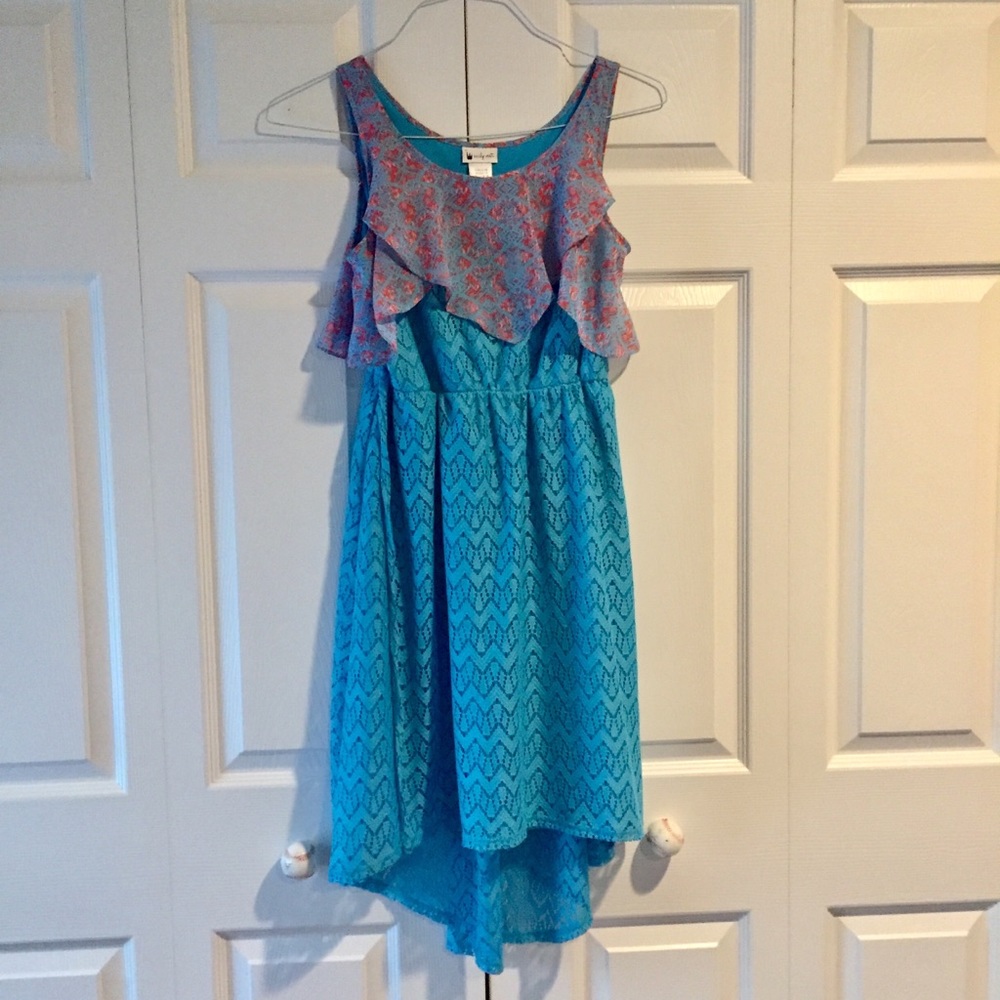 Flowy Blue Dress For Youth Girls